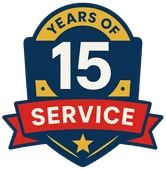 15 years of service